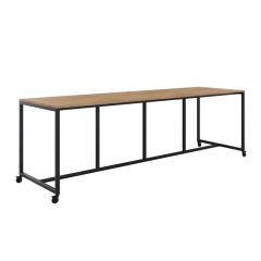 Verrijdbare vergadertafel Jalka 110 cm met kruk