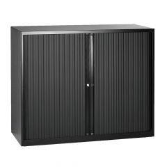 Roldeurkast Londen H105 x B120cm zwart