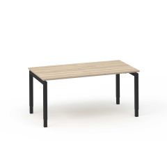 4-poot bureau Basic met zwart onderstel