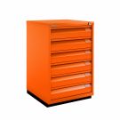 Bisley F-Serie Ladekast 6 laden - Oranje
