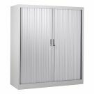 Roldeurkast City 135 x 120 cm - Zilver
