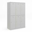 Garderobekast Basic Plus - 6-deurs - 3 delig