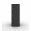 Lage lockerkast Black Edition Plus - 3-deurs - 1 delig