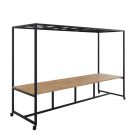 Verrijdbare vergadertafel Olka 75 cm hoog - 320 x 100 cm
