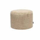 Polyester poef Milo - Taupe