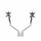 Monitorarm Chicago Dubbel Gasgeveerd - Zilver