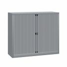 Bisley roldeurkast Basic 103 x 120 cm - Zilver