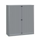 Bisley roldeurkast Basic 133 x 120 cm - Zilver