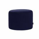 Velvet poef Ademia - Donkerblauw