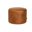 Eco-leer poef Kylo - Cognac