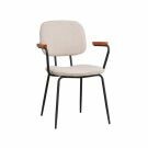 Vergaderstoel Milo met armleuning - Beige