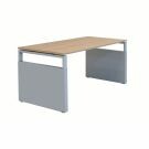 4-poot Bureau Maroon met wang - 180 x 80 cm