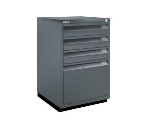 Bisley F-Serie ladekast 4 laden - Antraciet