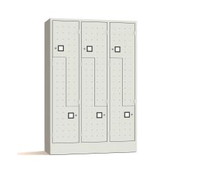 Lockerkast Premium - Z-Deuren 3 delig