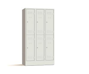Lockerkast Classic - 6-deurs - 3 delig