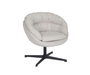 Linnen Draaifauteuil Mao - Off White