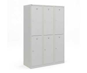 Garderobekast Basic Plus - 6-deurs - 3 delig