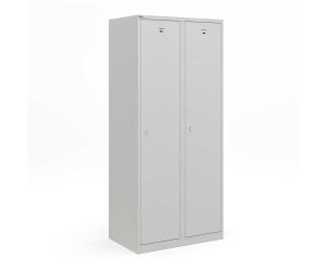 Lockerkast voor garderobe met schoon- vuilverdeling - 2-deurs - 2 delig