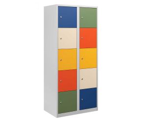 Lockerkast colour Plus - 10-deurs - 2 delig