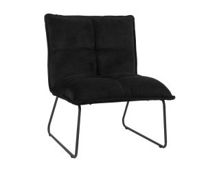 Velvet Fauteuil Laga - Zwart