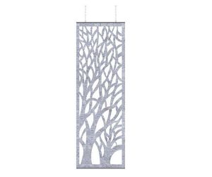 Akoestische ophang scheidingswand Tree - 240 x 80 cm