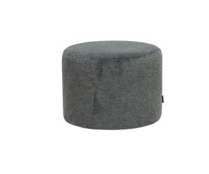 Polyester poef Milo - Antraciet