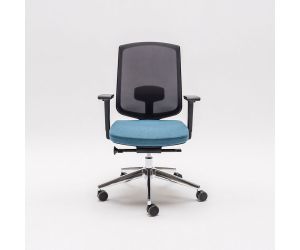 Bureaustoel Janna blauwe zitting