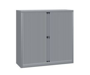 Bisley roldeurkast Basic 103 x 100cm - Zilver
