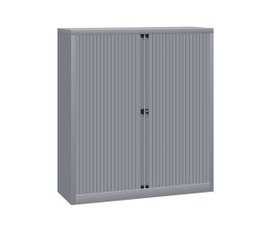Roldeurkast Londen 135 x 120 cm - Zilver