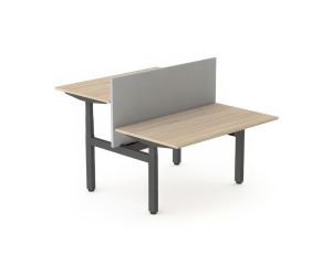 Elektrisch zit sta bureau 5ive duo zwart