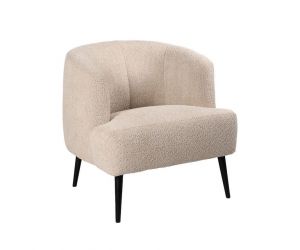 Bouclé Fauteuil Norah - Taupe