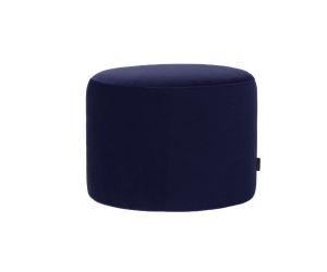 Velvet poef Ademia - Donkerblauw