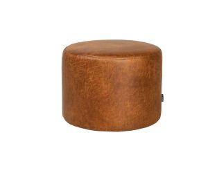 Eco-leer poef Kylo - Cognac