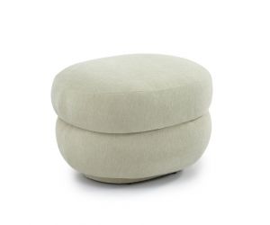 Chenille poef Maya - Mintgroen