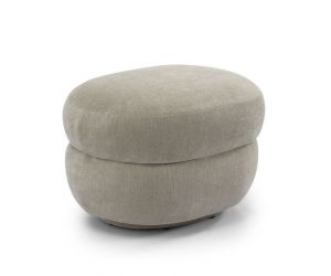Chenille poef Maya - Taupe