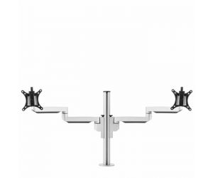 Monitorarm Galaxy Dubbel - Zilver
