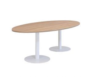 Ovale Vergadertafel Maroon - 240 x 120 cm