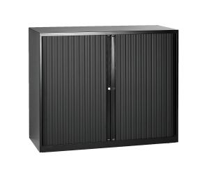 Roldeurkast Londen H105 x B120cm zwart