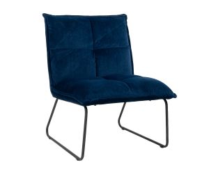 Velvet Fauteuil Laga - Donkerblauw