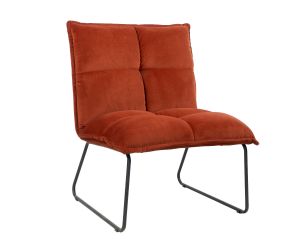 Velvet Fauteuil Laga - Koper