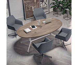 Vergadertafel Parma ovaal - 200 x 110 cm