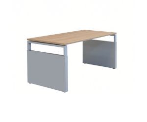 4-poot Bureau Maroon met wang - 140 x 80 cm