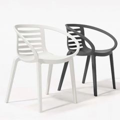 Designstoel Mambo wit en zwart