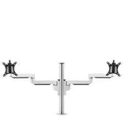 Monitorarm Fenke dubbel, zilver
