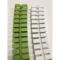 Kabelslang BLOCK, groen, wit 