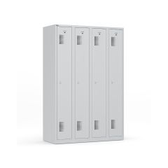 Garderobekast Basic Plus 6 deurs Lichtgrijs