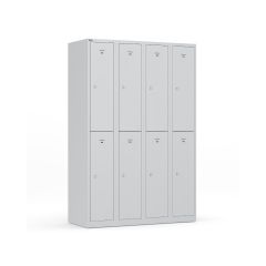 Garderobekast Basic 6 deurs grijs
