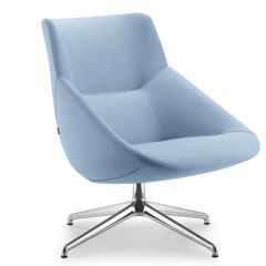 Loungestoel in lichtblauw
