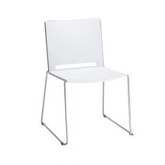 Kantinestoel Bravo zwart met chroom