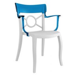 Designstoel Opera K wit blauw